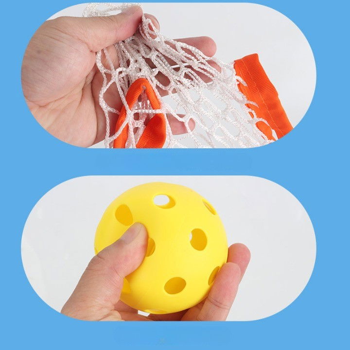 Joc Spikeball, Flippy, pentru Copii, Joc in 2, pentru Plaja, Parcuri, Interior, 2 Plase, 2 Mingi Normale, 2 Mingi Luminoase, Senzorial, Prinderea Mingii, 50x30 cm, Multicolor [3]