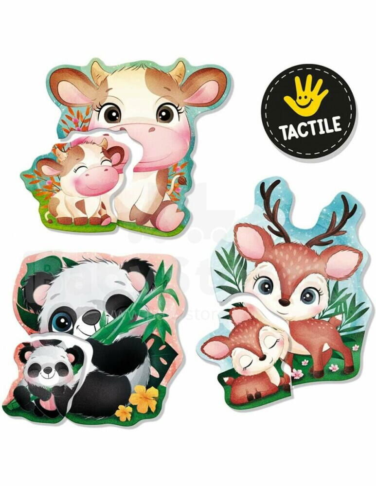 Joc tactil Montessori - Mama si puiul [2]