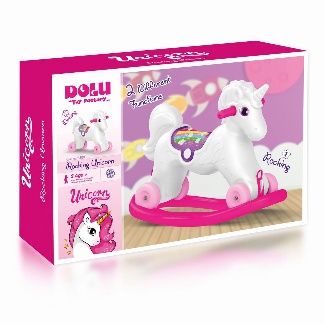 Jucarie 2 in1 - Unicorn balansoar [3]