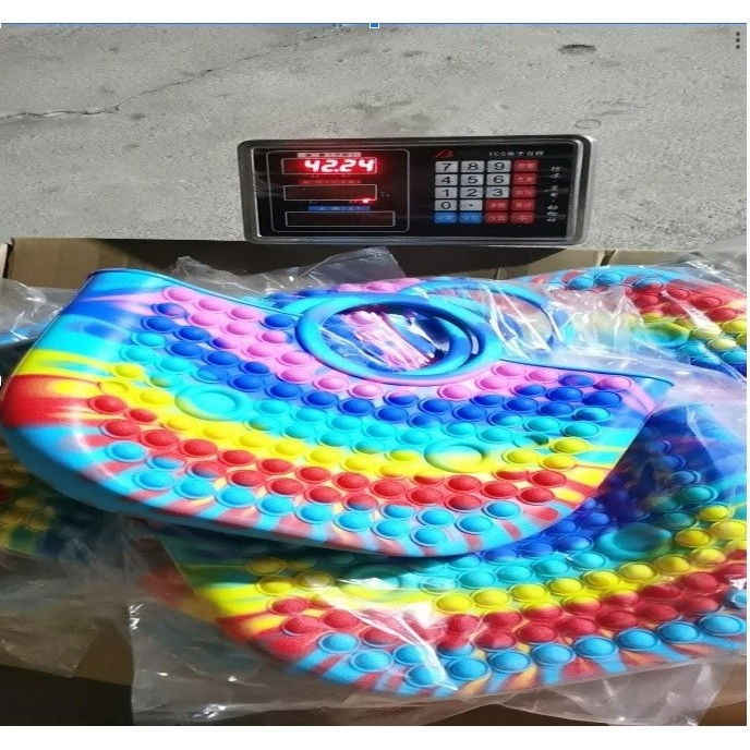 Jucarie Antistres din silicon Flippy, Pop It Now And Flip It, Geanta mare, 28 cm, Multicolor, Model 3 [2]