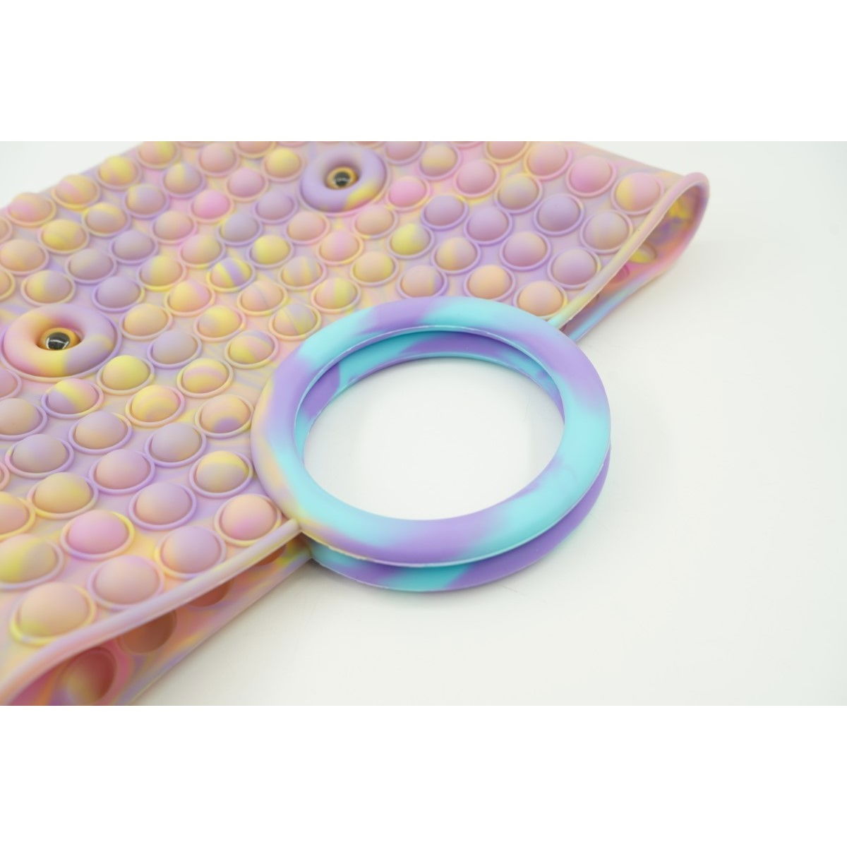 Jucarie Antistres din silicon Flippy, Pop It Now And Flip It, Geanta mare, 28 cm, Multicolor, Model 6 V2 [4]