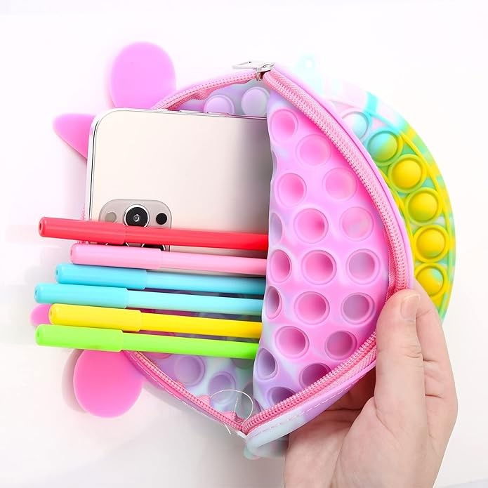 Jucarie antistres din silicon Flippy, Pop it Now and Flip It ,Geanta ,Multicolor [7]