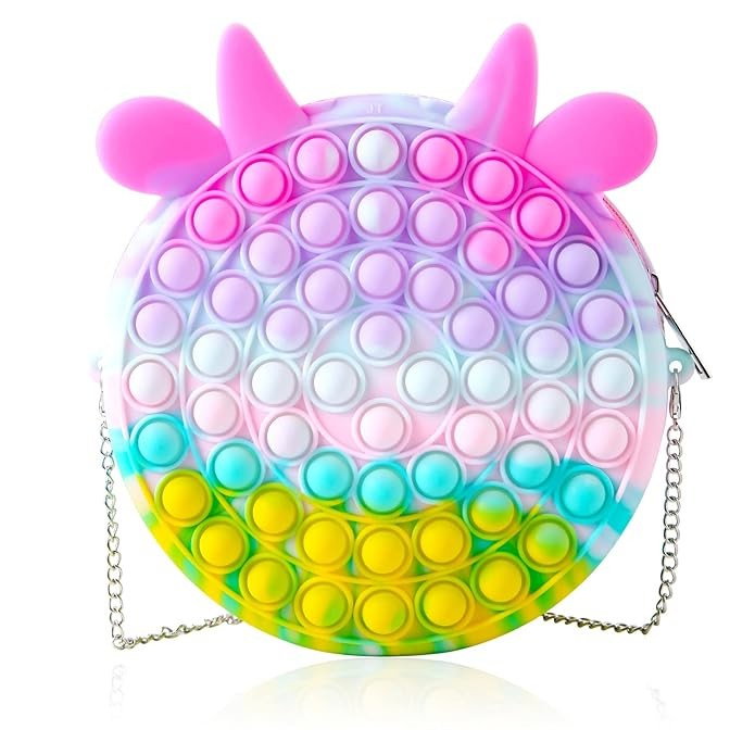 Jucarie antistres din silicon Flippy, Pop it Now and Flip It ,Geanta ,Multicolor [9]