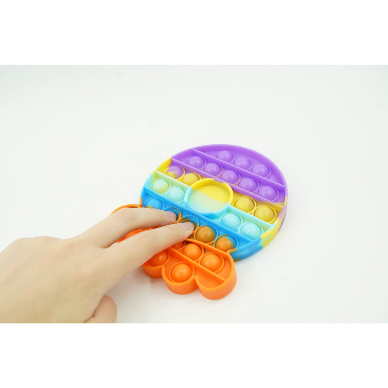 Jucarie antistres din silicon, Pop It Now and Flip It, Caracatita, Multicolor [5]