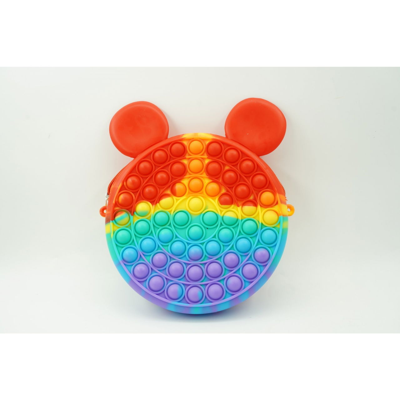 Jucarie antistres din silicon, Pop it Now and Flip It, Flippy, Geanta, Model 1, Multicolor [3]