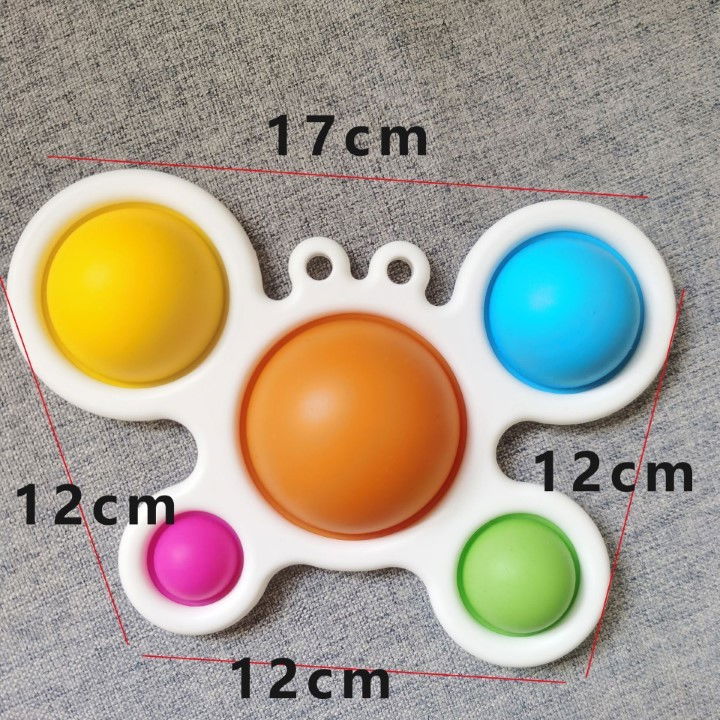 Jucarie Antistres Flippy - Fidget Toy, Simple Dimple, Crab, Multicolor [3]