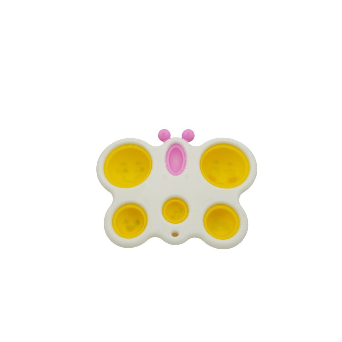 Jucarie Antistres Flippy - Fidget Toy, Simple Dimple, Fluture, Alb [3]
