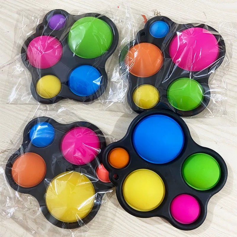 Jucarie Antistres Flippy - Fidget Toy, Simple Dimple, Negru [5]