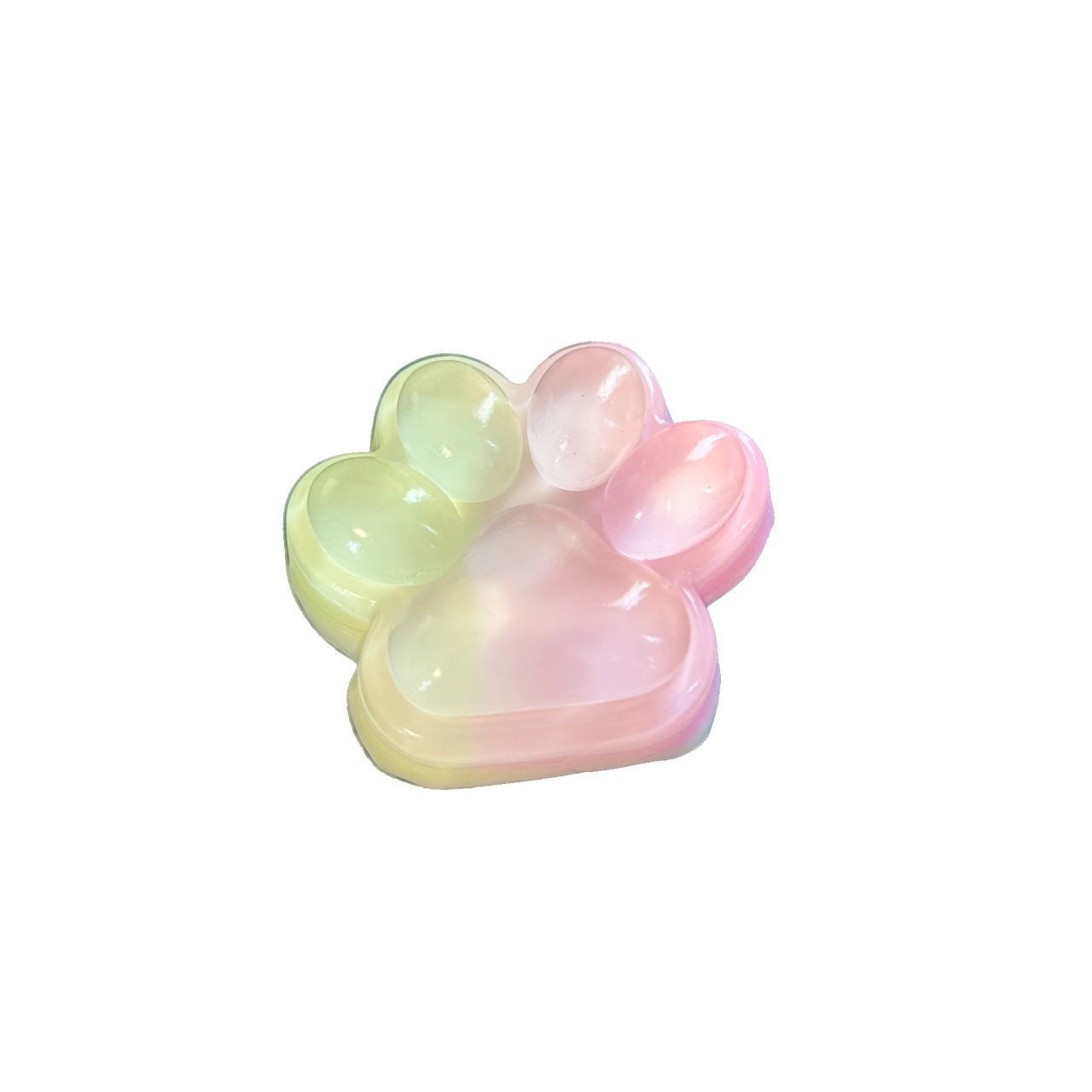 Jucarie Antistres Squishy, Flippy, cu Revenire Lenta, Labuta de Pisica Pufoasa, 7.5 cm, Ambalaj Transparent, Model 270511, Multicolor [4]