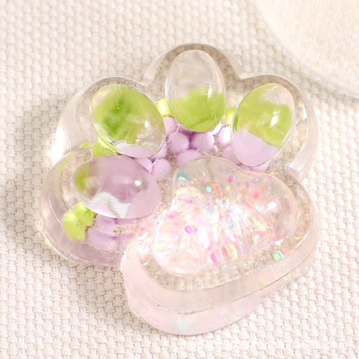 Jucarie Antistres Squishy, Flippy, cu Revenire Lenta, Labuta de Pisica Pufoasa, 7.5 cm, Ambalaj Transparent, Model 270524 Multicolor [2]