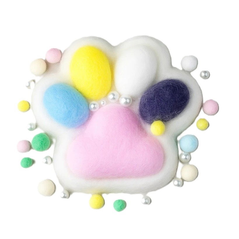 Jucarie Antistres Squishy, Flippy, cu Revenire Lenta, Squeeze Toys, Model Cat Paw, 12.5x10.5 cm, 220g, +3 Ani, din TPR, Model 9, Multicolor [1]