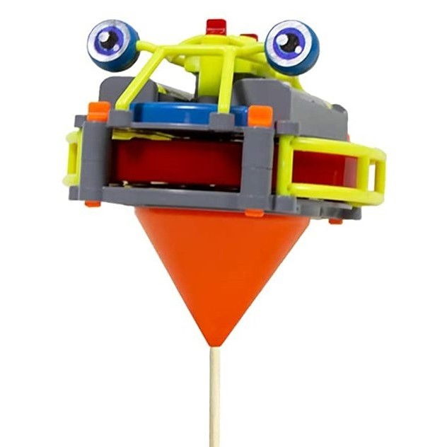 Jucarie circuit pentru copii, Flippy, Broscuta pe monociclu, Galben [4]