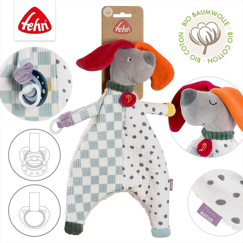 Jucarie cu inel pentru suzeta - Catelus NATUR [3]