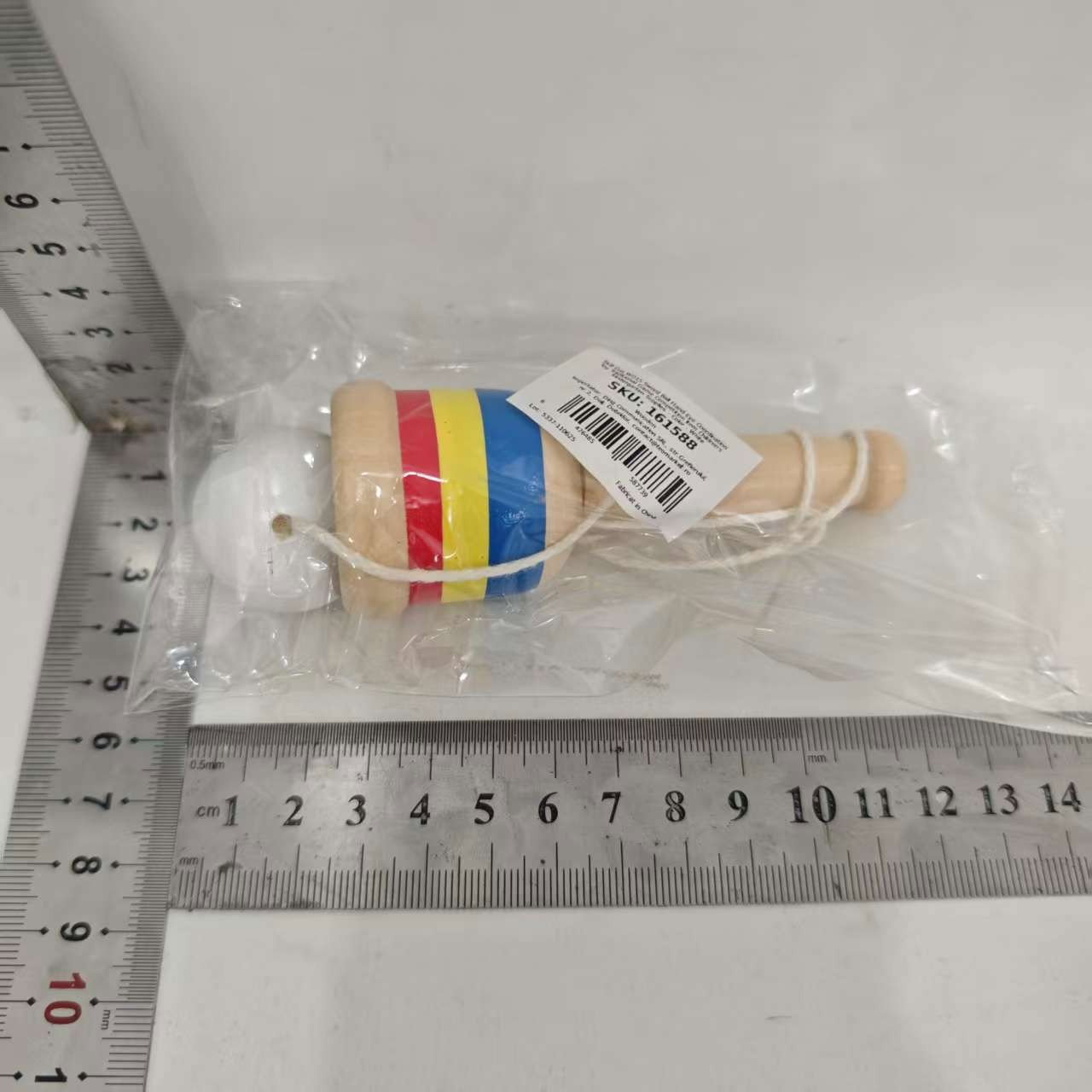 Jucarie Cupa de Indemanare, Flippy, Sabie Minge, Jucarie de Coordonare Mana-Ochi, Joc Tradițional, Jucarie pentru Gradinita, 10 x 3 cm, Alb [2]