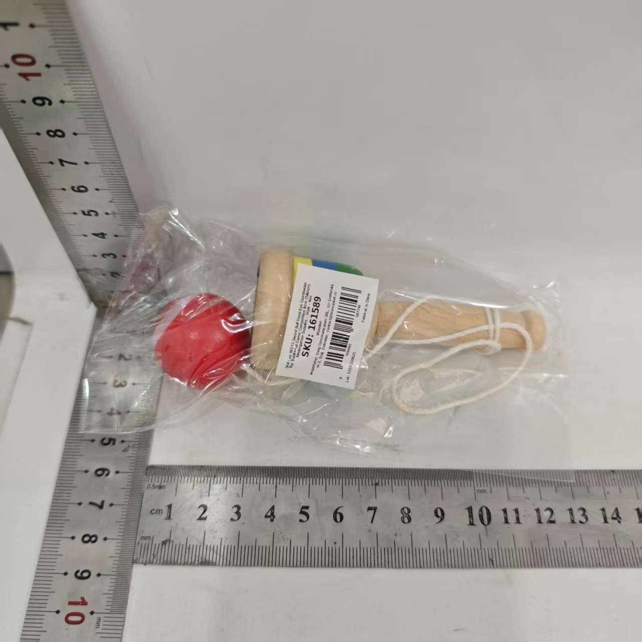 Jucarie Cupa de Indemanare, Flippy, Sabie Minge, Jucarie de Coordonare Mana-Ochi, Joc Tradițional, Jucarie pentru Gradinita, 10 x 3 cm, Rosu [2]