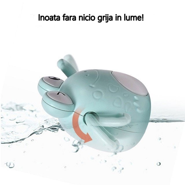 Jucarie de baie pentru copii, Flippy, broscuta bleu [3]
