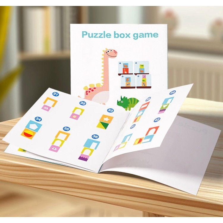 Jucarie de Construit, Flippy, Puzzle Box, Blocuri Stivuibile, 4-6 Ani, 5 Cuburi, 48 de Modele de Construit, 1 Manual, 12.8 x 12.8 x 12.8 cm, Multicolor [3]