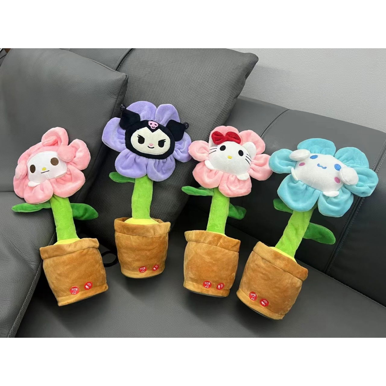 Jucarie de Plus Interactiva, Flippy, cu Acumulator si Cablu USB, 120 Cantece, Model Iepure Vorbitor si Dansator, 33 x 12 cm Functie de Imitare si Inregistrare, Multicolor [5]