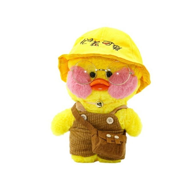 Jucarie de plus Ratusca Lalafanfan Flippy, Haine si Accesorii Random, Galben [9]