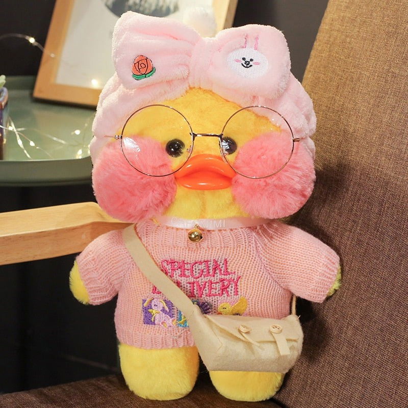 Jucarie de plus Ratusca Lalafanfan Flippy, Haine si Accesorii Random, Roz [3]