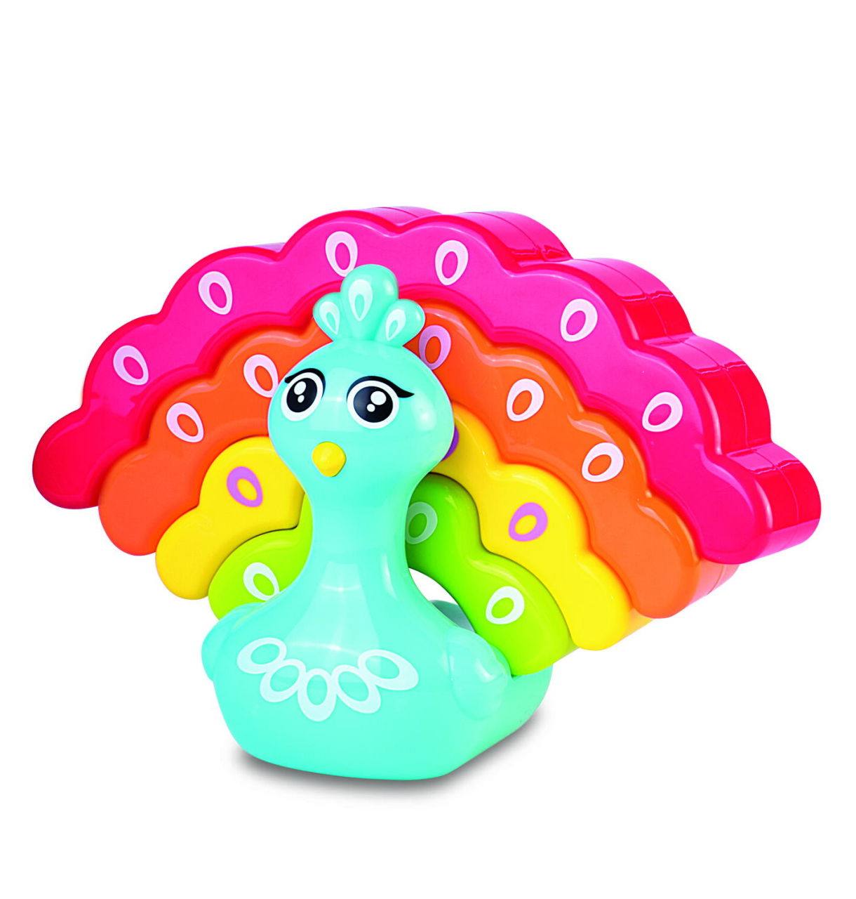 Jucarie de stivuit - Paun colorat [3]