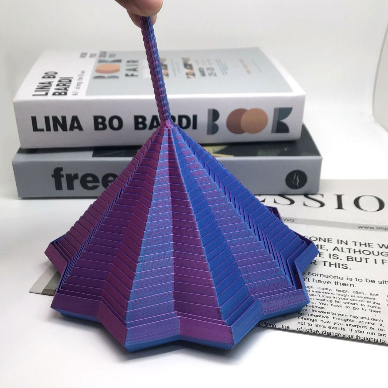 Jucarie Decompresie, Flippy, Model Stea 3D, DuoChrome, Maner Spirala, Turn Magic Geometric, Multiple Forme, Anti-stress, 17 cm, Negru/Violet [3]