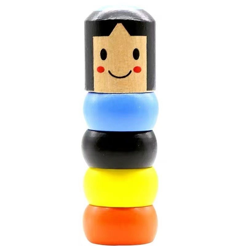 Jucarie din lemn pentru copii, soldatel indestructibil multicolor [4]