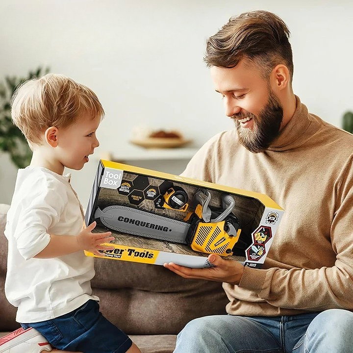 Jucarie Fierastrau Electric pentru Copii, Flippy, cu Sunete și Lumini, Joc de Rol Interactiv, +3 Ani, 43 x 10 x 18.5 cm, Portocaliu [2]