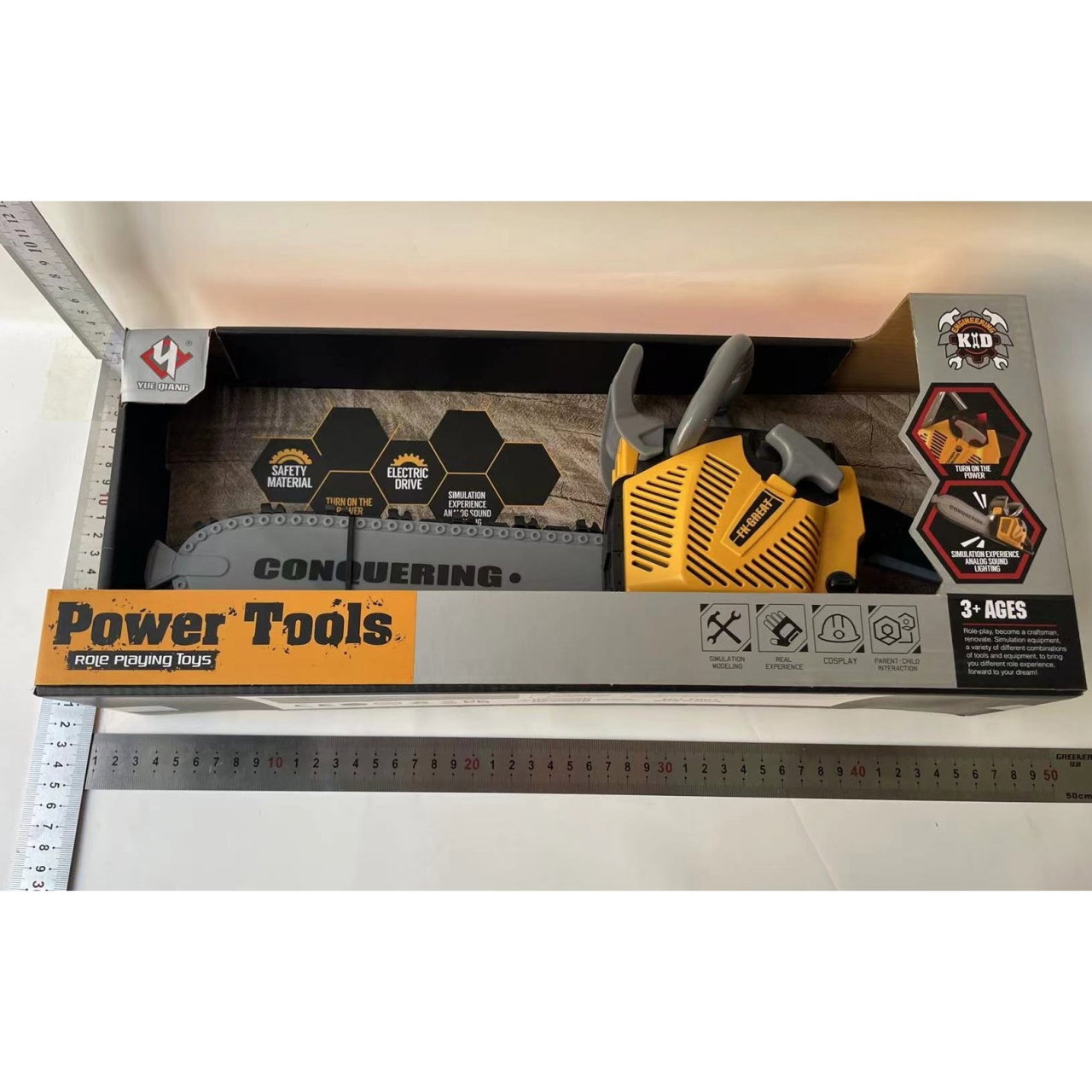 Jucarie Fierastrau Electric pentru Copii, Flippy, cu Sunete și Lumini, Joc de Rol Interactiv, +3 Ani, 43 x 10 x 18.5 cm, Portocaliu [7]