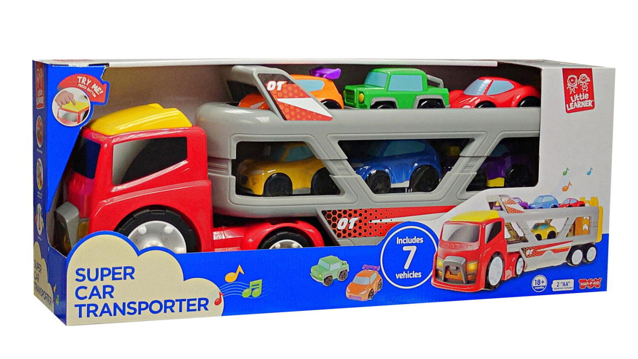 Jucarie interactiva - Camion cu platforma auto [7]