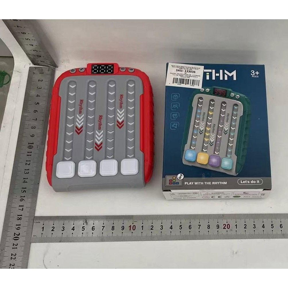 Jucarie Interactiva, Flippy, Joc Rhythm, +3 Ani, din ABS, 6 Niveluri, 15 x 3 x 11 cm, Functie Muzicala, Rosu [3]