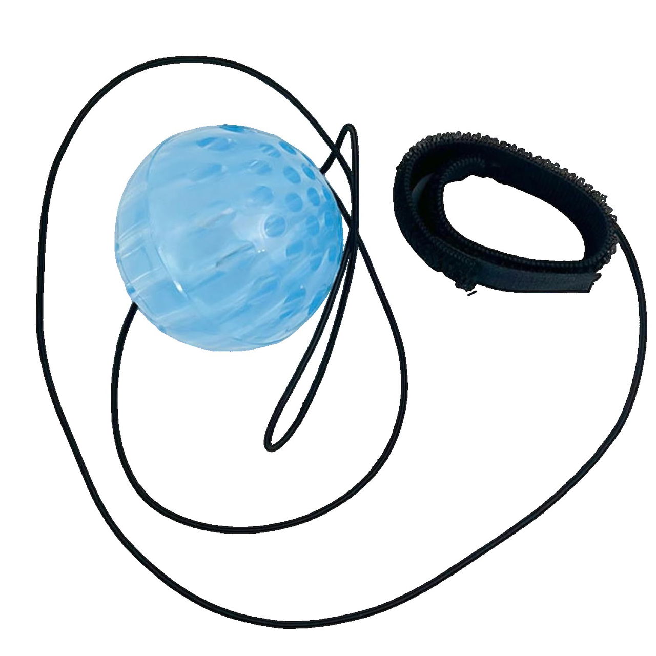 Jucarie Interactiva, Flippy, Minge Saltareata Crystal Ball, cu Banda Elastica, 6 cm, +7 Ani, din Plastic, Albastru [1]