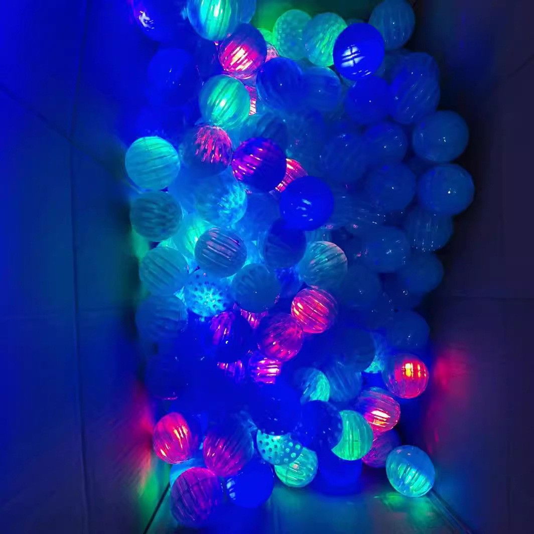 Jucarie Interactiva, Flippy, Minge Saltareata Crystal Ball, cu Banda Elastica, 6 cm, +7 Ani, din Plastic, Albastru [2]