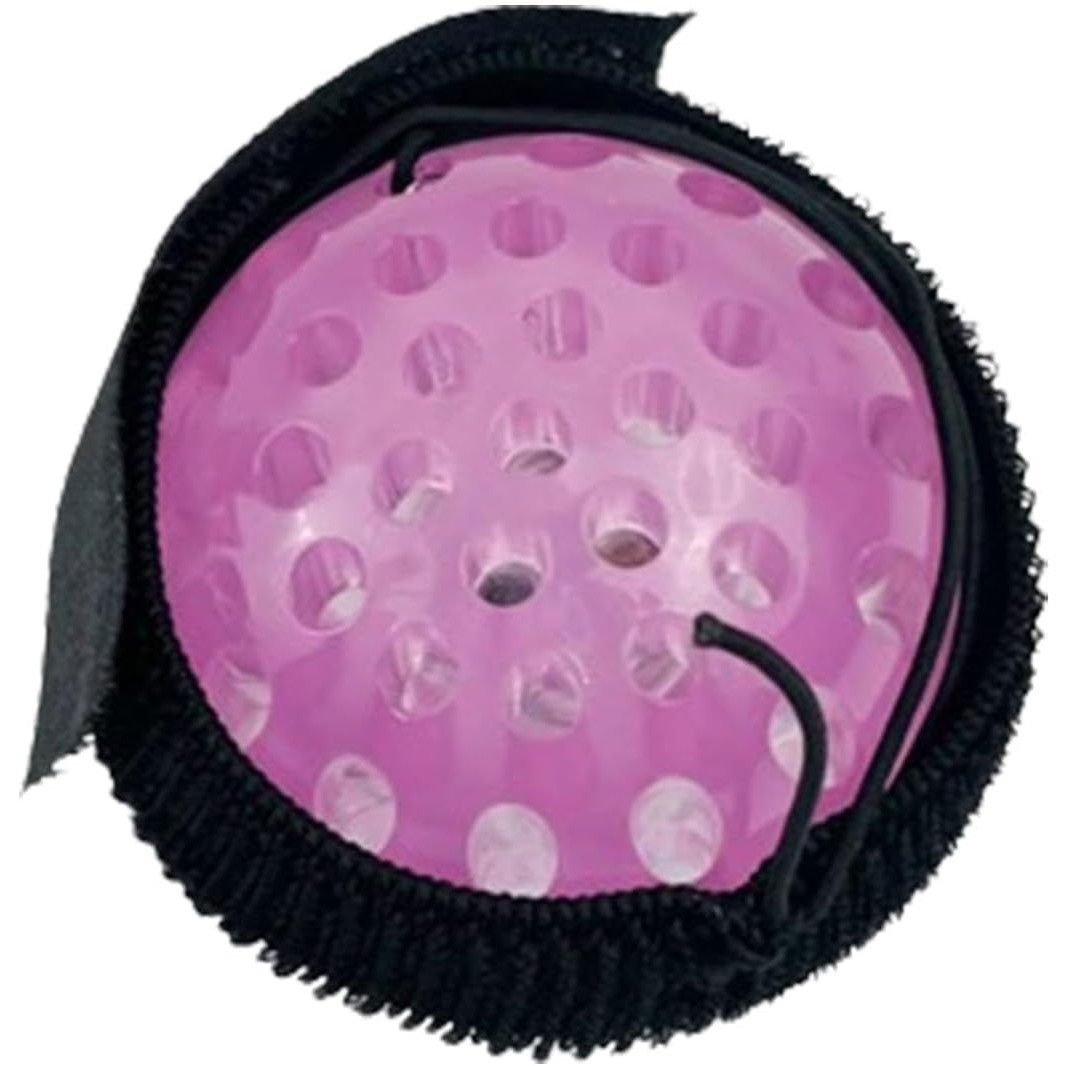 Jucarie Interactiva, Flippy, Minge Saltareata Crystal Ball, cu Banda Elastica, 6 cm, +7 Ani, din Plastic, Roz [1]