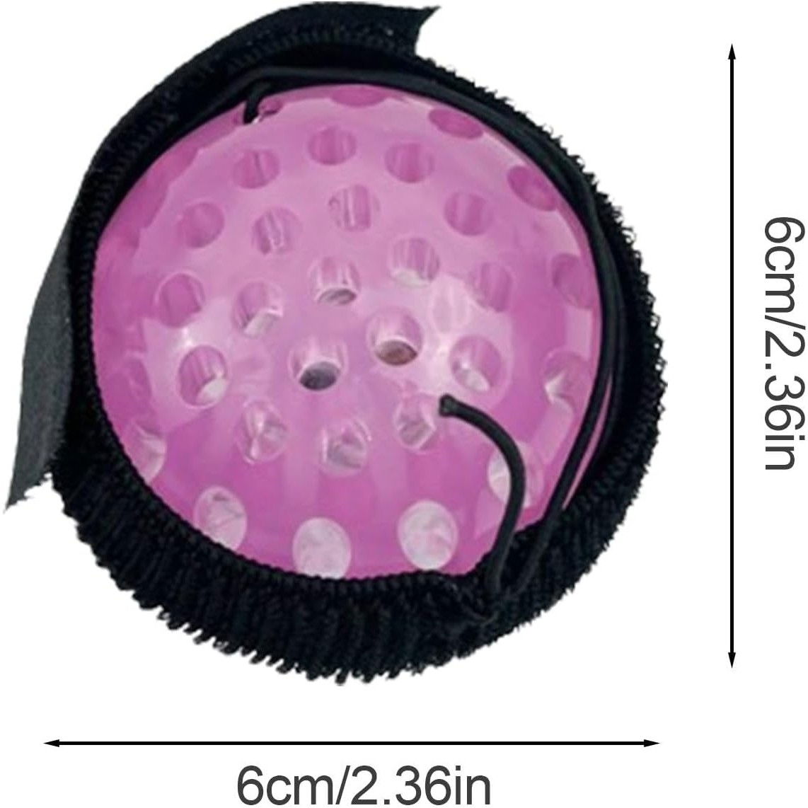 Jucarie Interactiva, Flippy, Minge Saltareata Crystal Ball, cu Banda Elastica, 6 cm, +7 Ani, din Plastic, Roz [8]