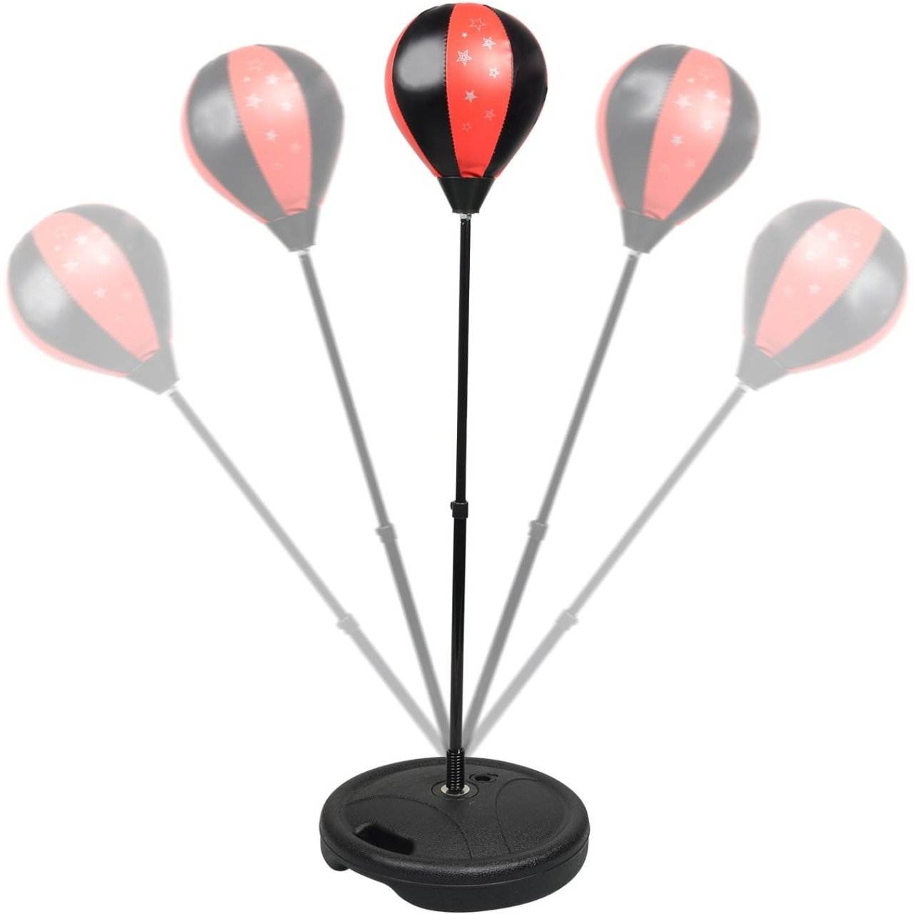 Jucarie Interactiva, Flippy, Model Sfera de Box cu Suport, Manusi Incluse, Inaltime Reglabila, +3 Ani, 120 x 20 x 23.5 cm, Rosu/ Negru [1]