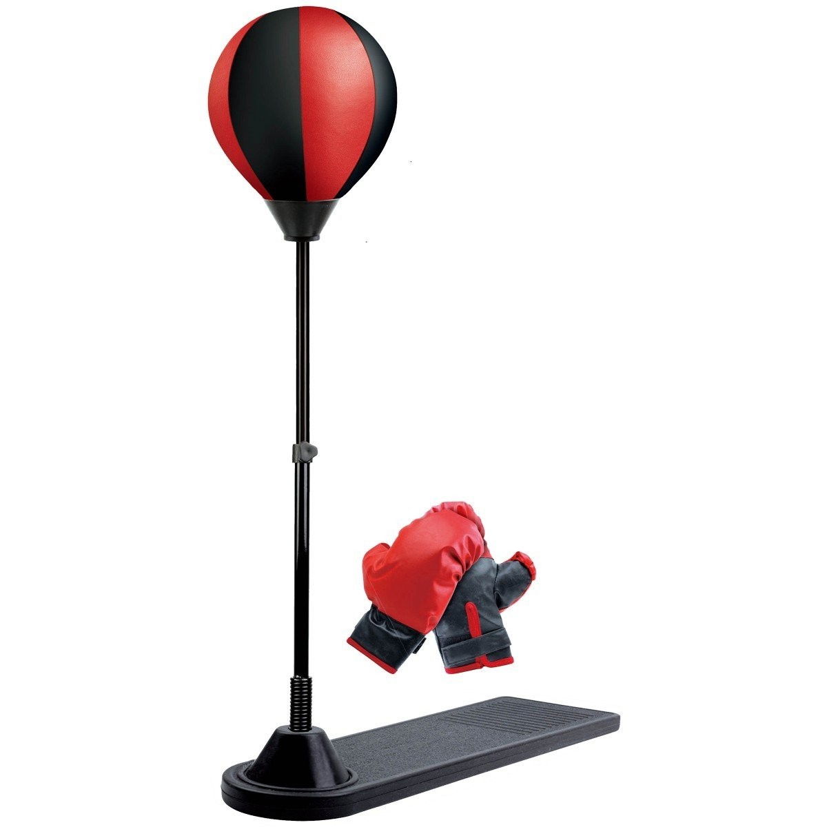 Jucarie Interactiva, Flippy, Model Sfera de Box de Picior, Manusi Incluse, Inaltime Reglabila, +3 Ani, 120 x 25 x 52.5 cm, Rosu/ Negru [1]