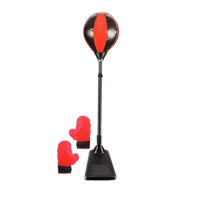 Jucarie Interactiva, Flippy, Model Sfera de Box de Picior, Manusi Incluse, Inaltime Reglabila, +3 Ani, 120 x 25 x 52.5 cm, Rosu/ Negru [4]