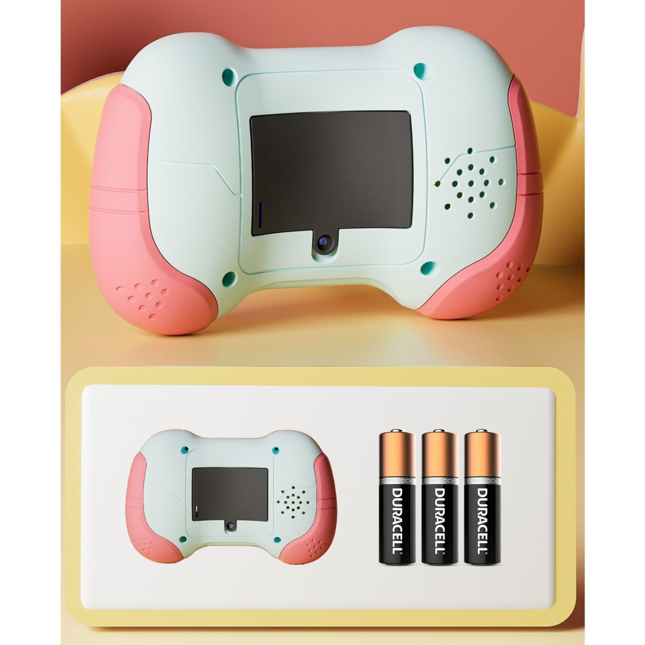 Jucarie Interactiva Flippy, Tip Consola Pop It, 6 butoane functionale, 5 Moduri de Joc, 600 Niveluri, + 3 ani, Rosu/Gri [3]