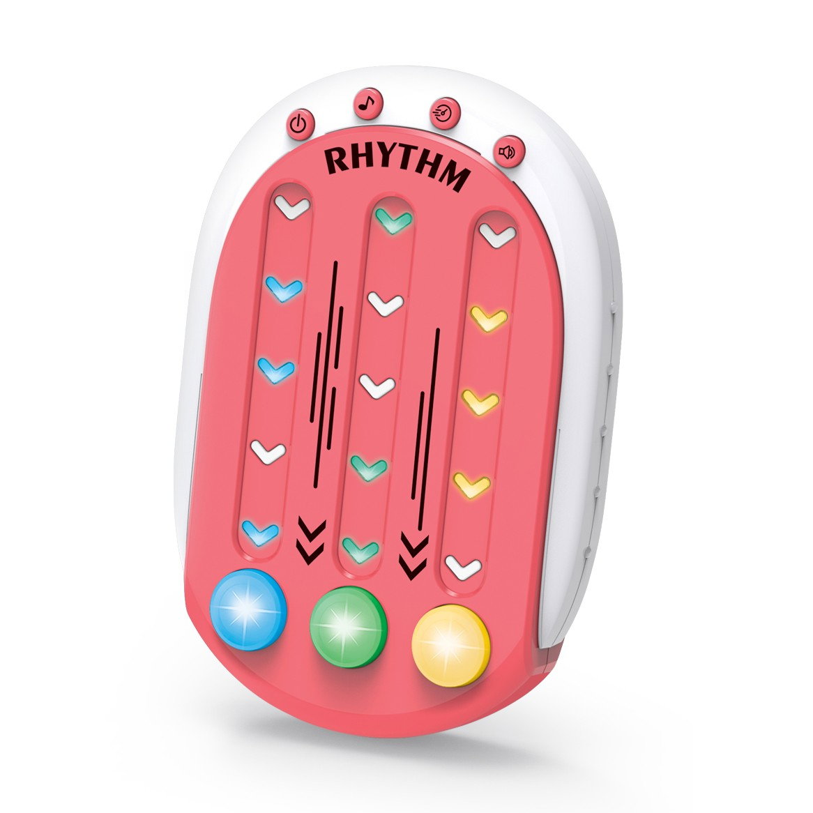 Jucarie Interactiva, Flippy, Tip Jocuri Ritmice, +3 Ani, din ABS, 8 Niveluri de Joc, 9.5 x 2.5 x 13.6 cm, Rosu [4]