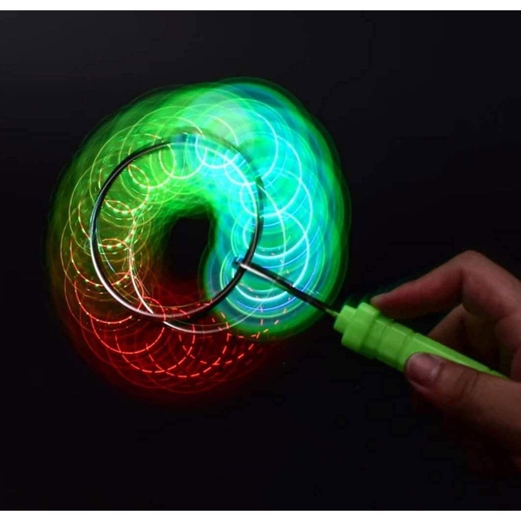 Jucarie Interactiva, Flippy, Titirez Magnetic, cu Led, 19.8 x 5 cm, Portocaliu [6]