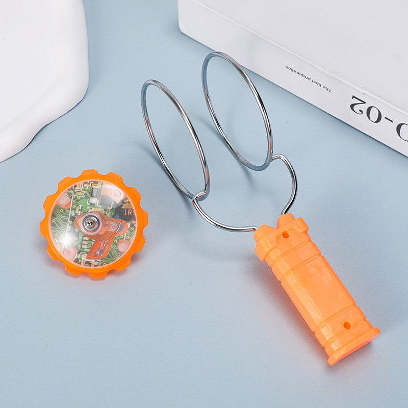 Jucarie Interactiva, Flippy, Titirez Magnetic, cu Led, 19.8 x 5 cm, Portocaliu [5]