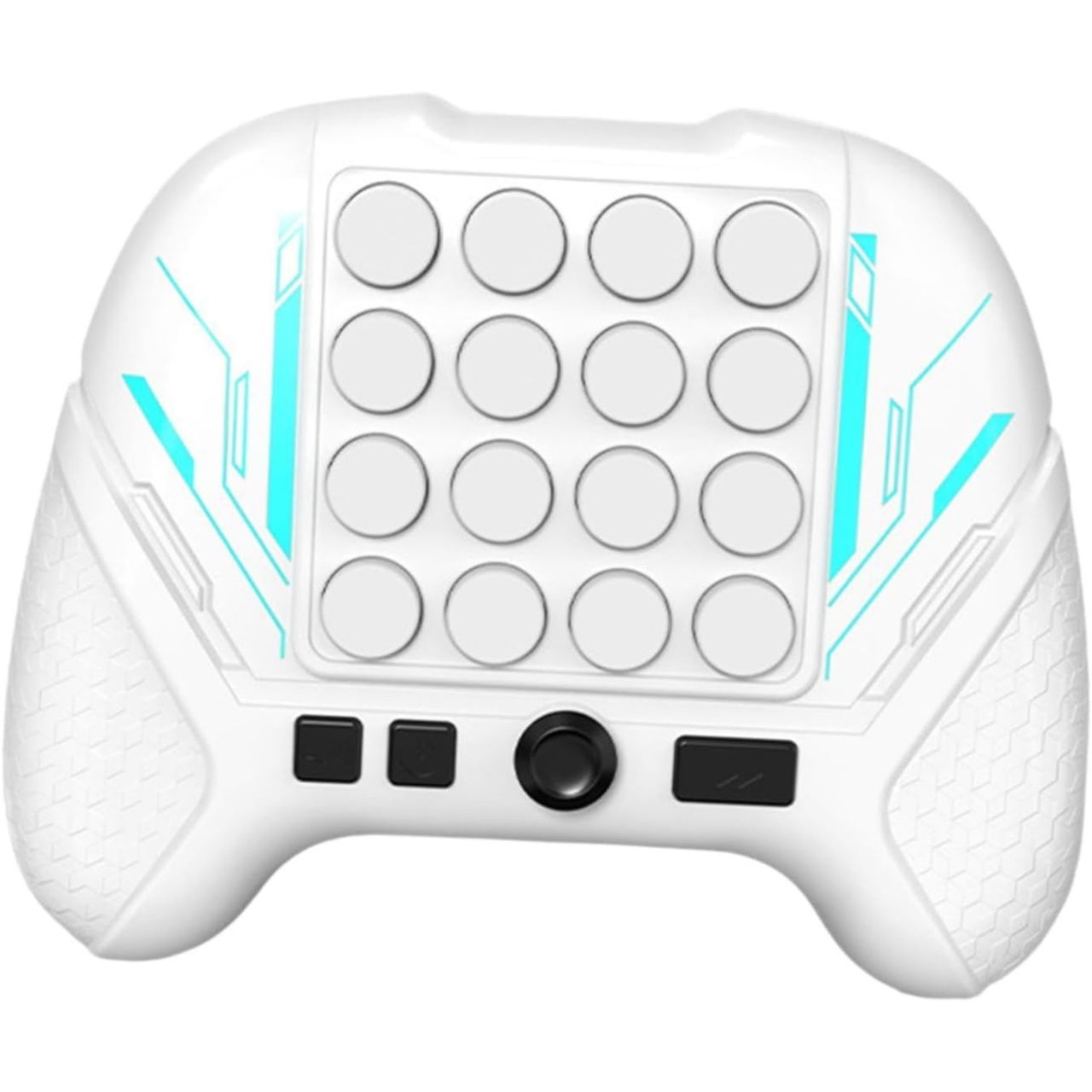 Jucarie Interactiva Pop It, Flippy, Tip Consola, Anti-Stres, 5 Moduri de Joc, din ABS si Silicon, +3 Ani, Sunete si Lumini Model Controller, Alb [4]