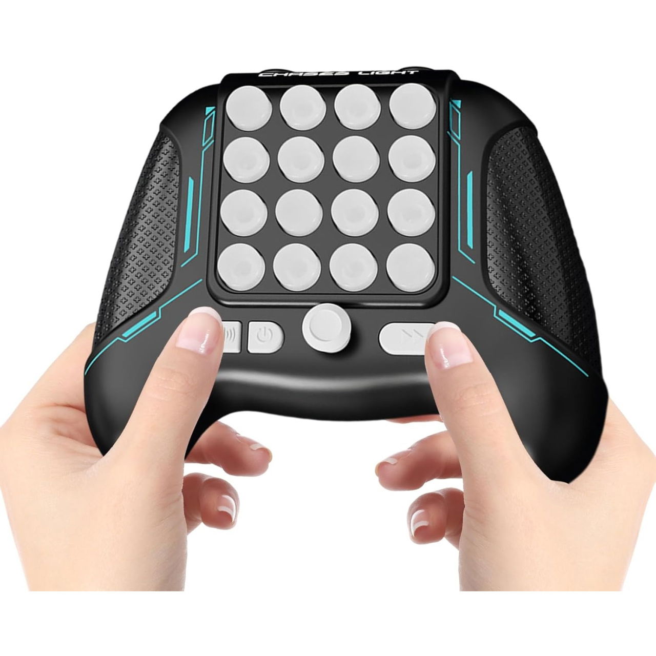 Jucarie Interactiva Pop It, Flippy, Tip Consola, Anti-Stres, 5 Moduri de Joc, din ABS si Silicon, +3 Ani, Sunete si Lumini Model Controller, Negru [7]