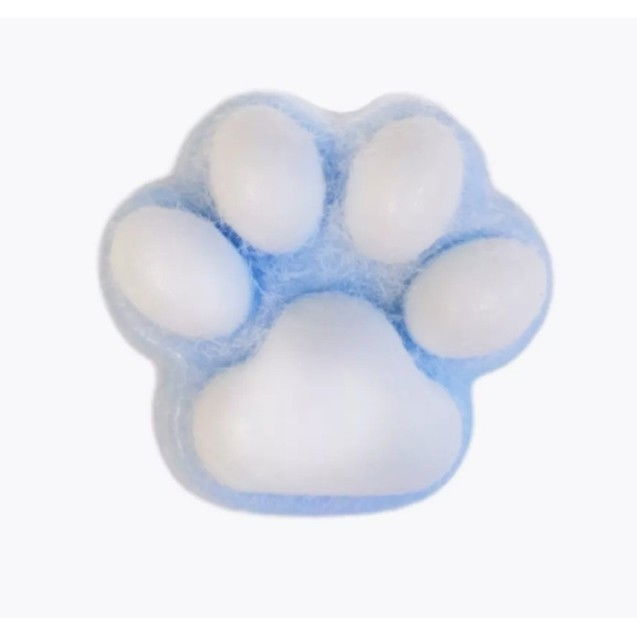 Jucarie Interactiva Squishy, Flippy, Model Cat Paw, Squeeze Pinch Family, Revenire Lenta, din TPR, +3 Ani, 7.5 cm, Textura Puf, Albastru [3]