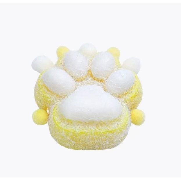Jucarie Interactiva Squishy, Flippy, Model Cat Paw, Squeeze Pinch Family, Revenire Lenta, din TPR, +3 Ani, 7.5 cm, Textura Puf, Galben [4]