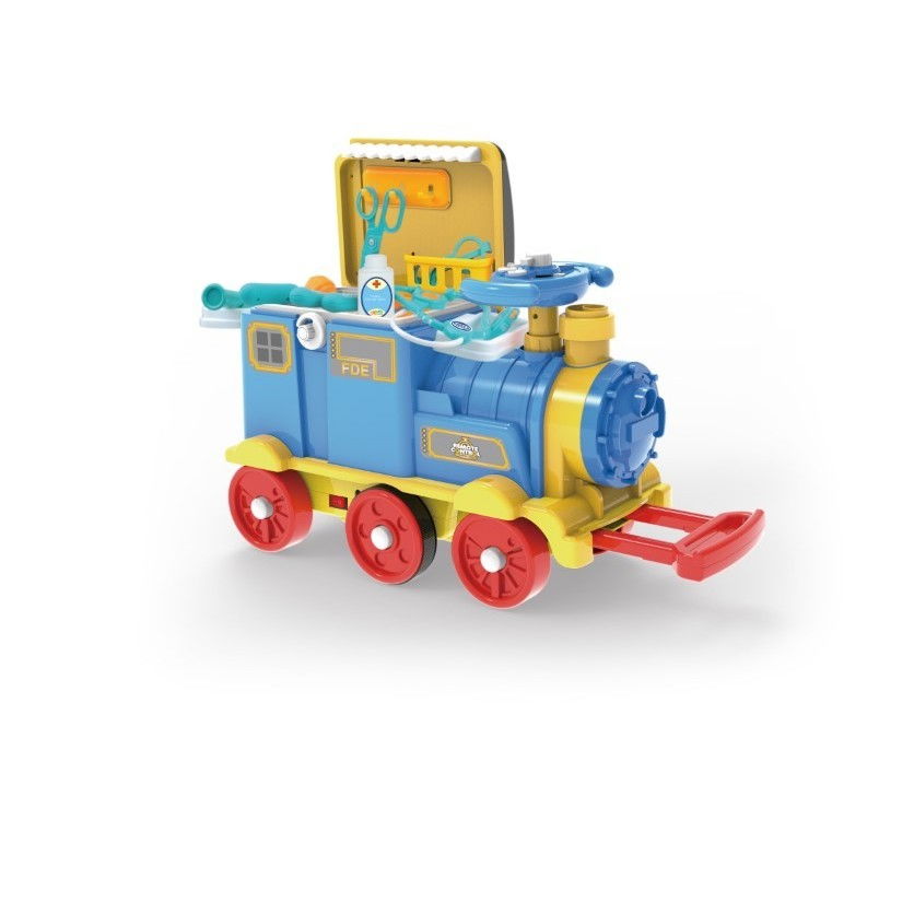 Jucarie locomotiva cu telecomanda si set prim ajutor [1]