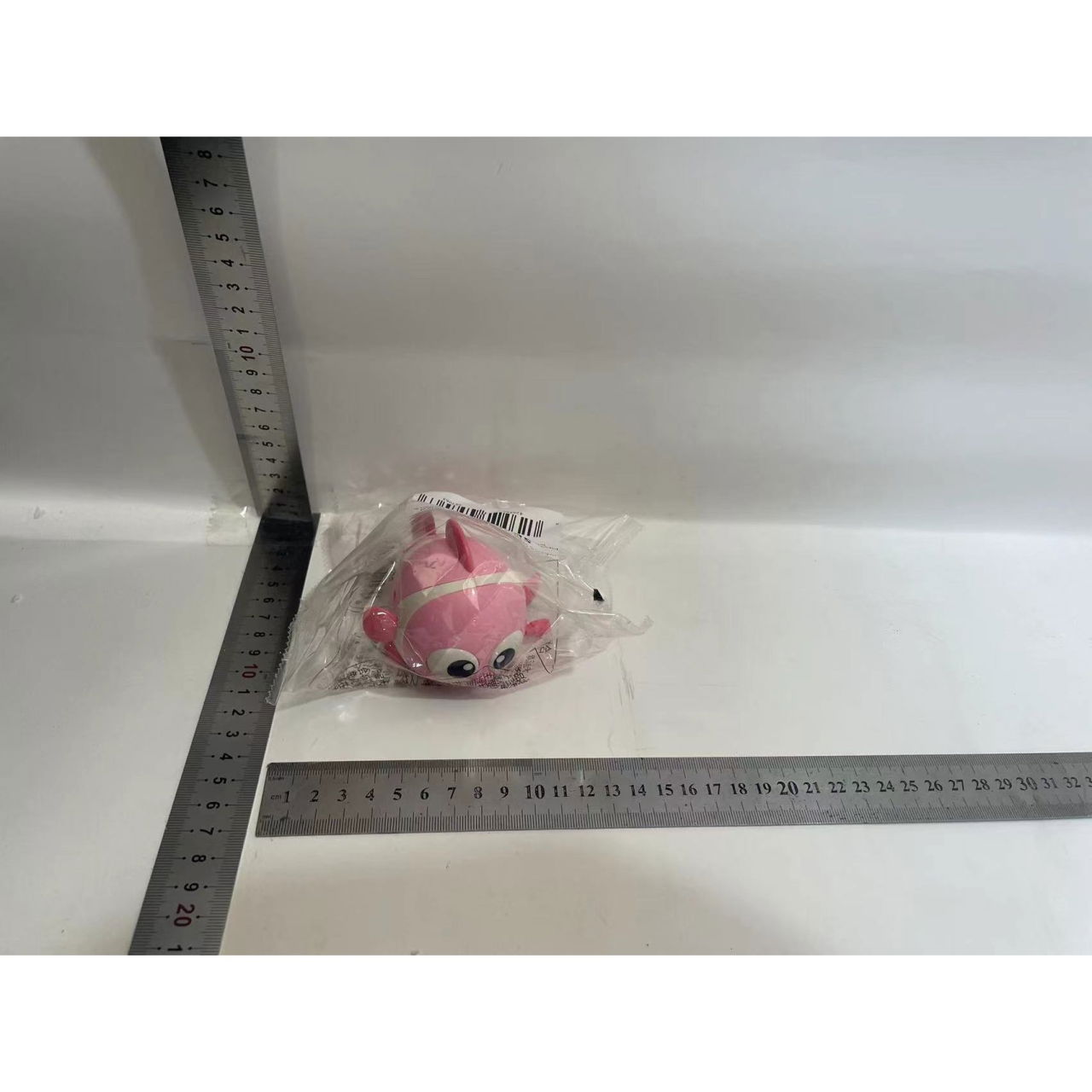 Jucarie mecanica pentru copii Flippy, pestisor haios, cu cheita, distractiv, se taraste, se misca, 11 x 9 x 7.5 cm cm, roz [7]