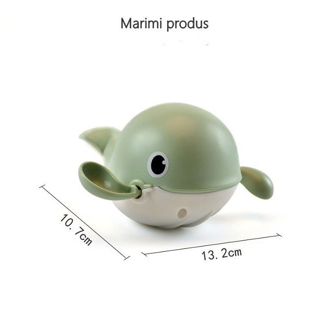 Jucarie pentru baie pentru copii, Flippy, balena verde [3]