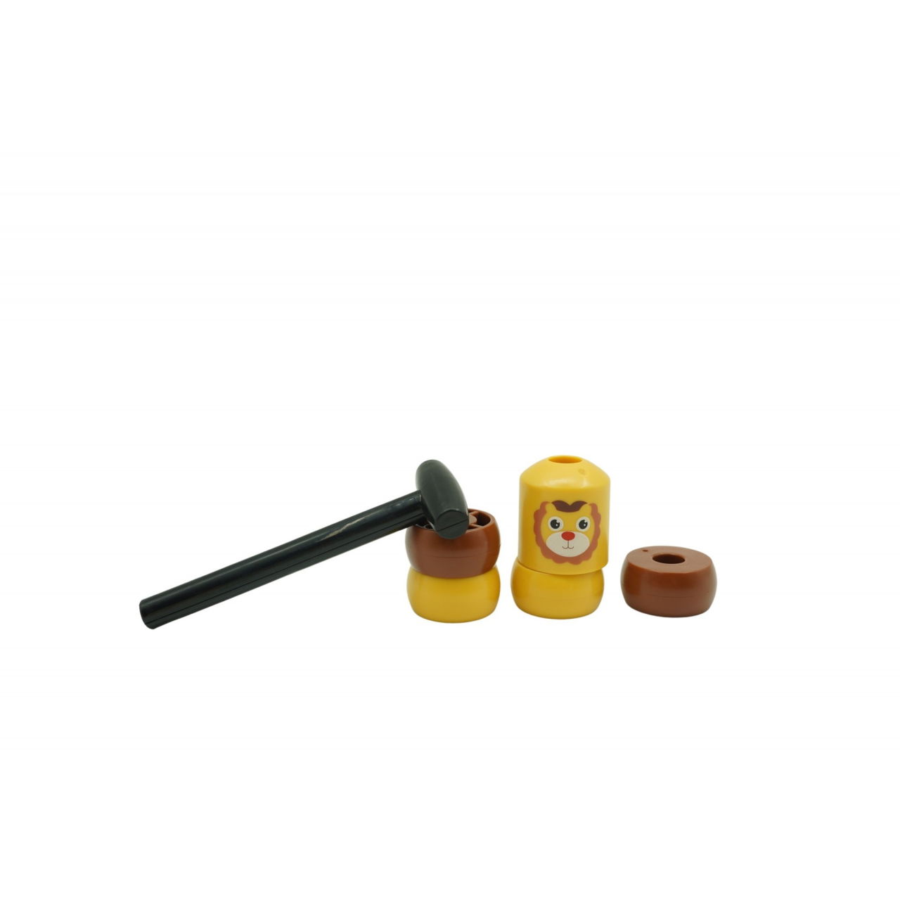 Jucarie Pentru Copii, Flippy, Leu Indestructibil, 6 Piese Demontabile, +3 Ani, Maro/Galben [4]